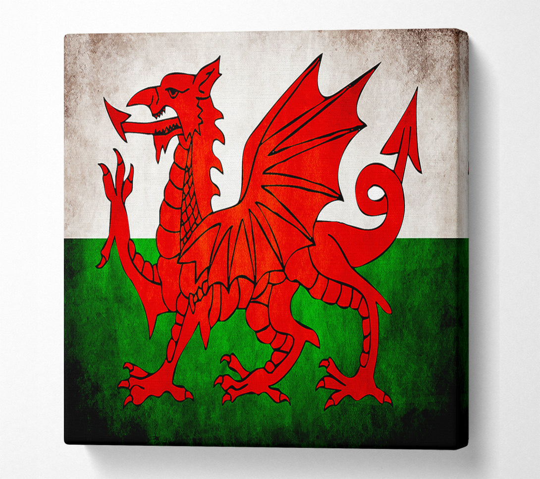  A Canvas Print of Welsh Dragon Canvas Print