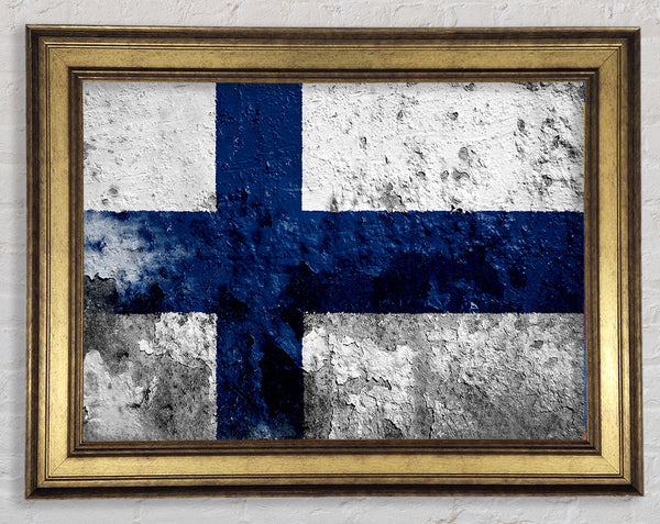 Finland Flag Framed Print