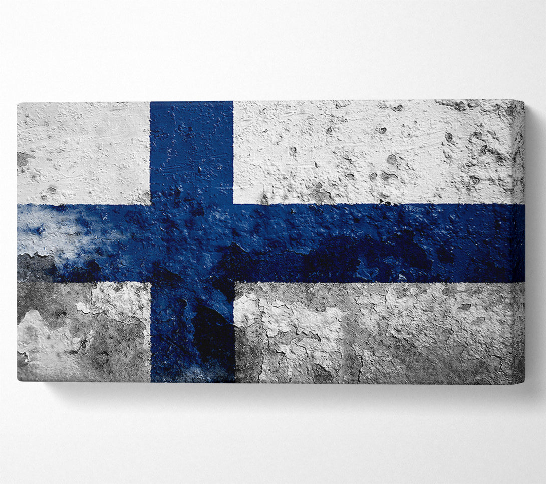  A Canvas Print of Finland Flag Canvas Art