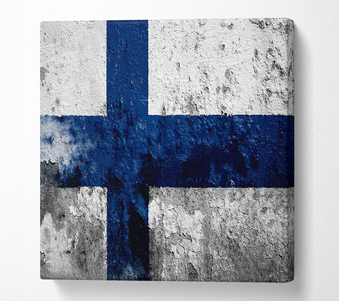  A Canvas Print of Finland Flag Canvas Art