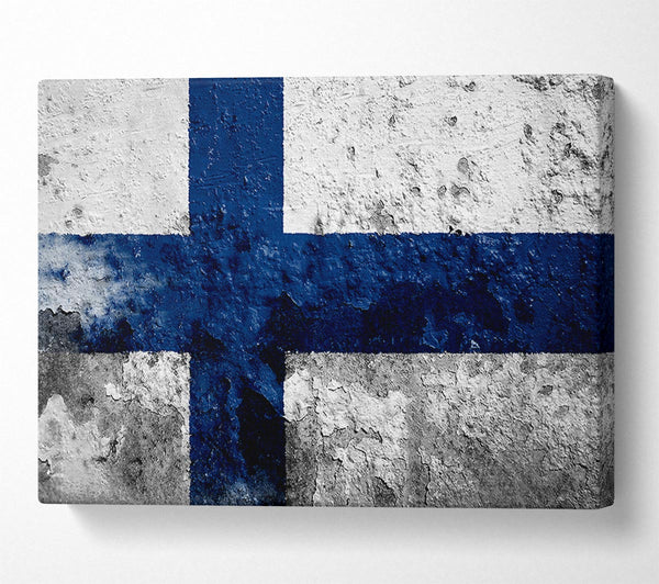  A Canvas Print of Finland Flag Canvas Art