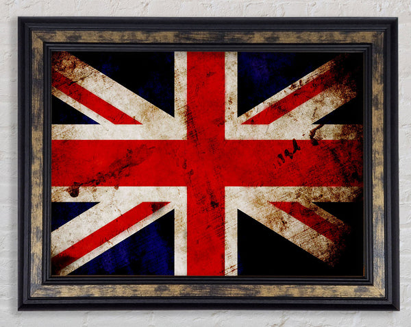 Uk Grunge Framed Print