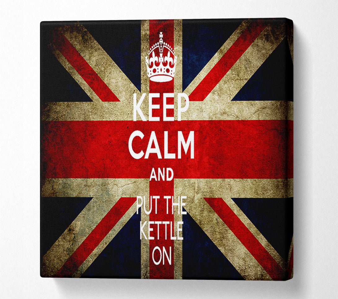  A Canvas Print of English Flag Keep Calm Canvas Print