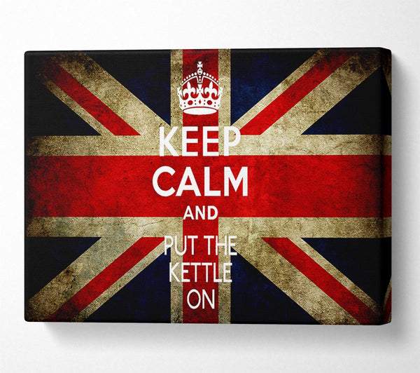 A Canvas Print of English Flag Keep Calm Canvas Print