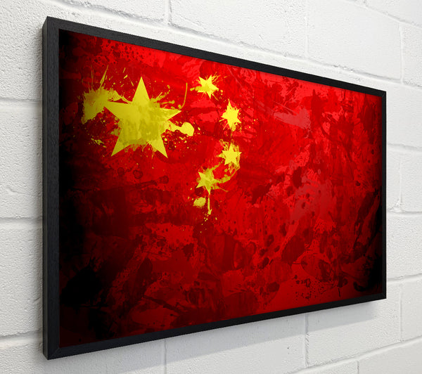 China Flag Grunge