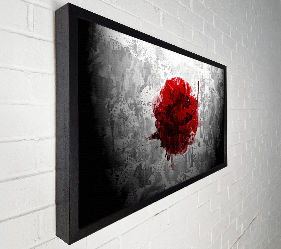  A Canvas Print of Japan Grunge Flag Canvas Print