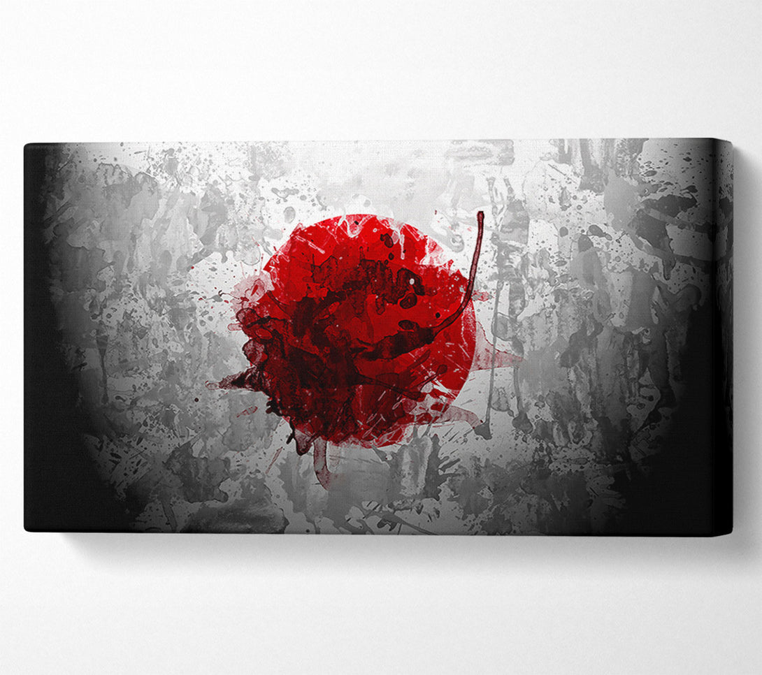  A Canvas Print of Japan Grunge Flag Canvas Print