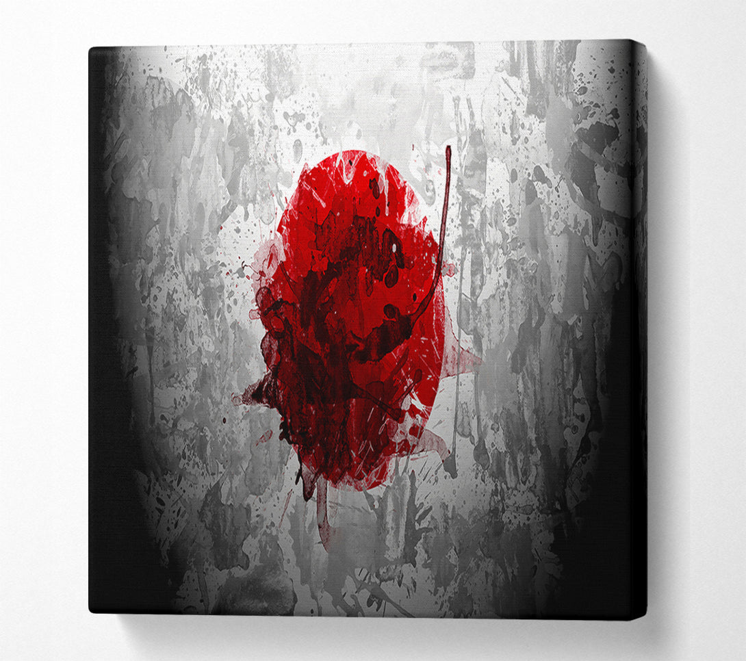  A Canvas Print of Japan Grunge Flag Canvas Print