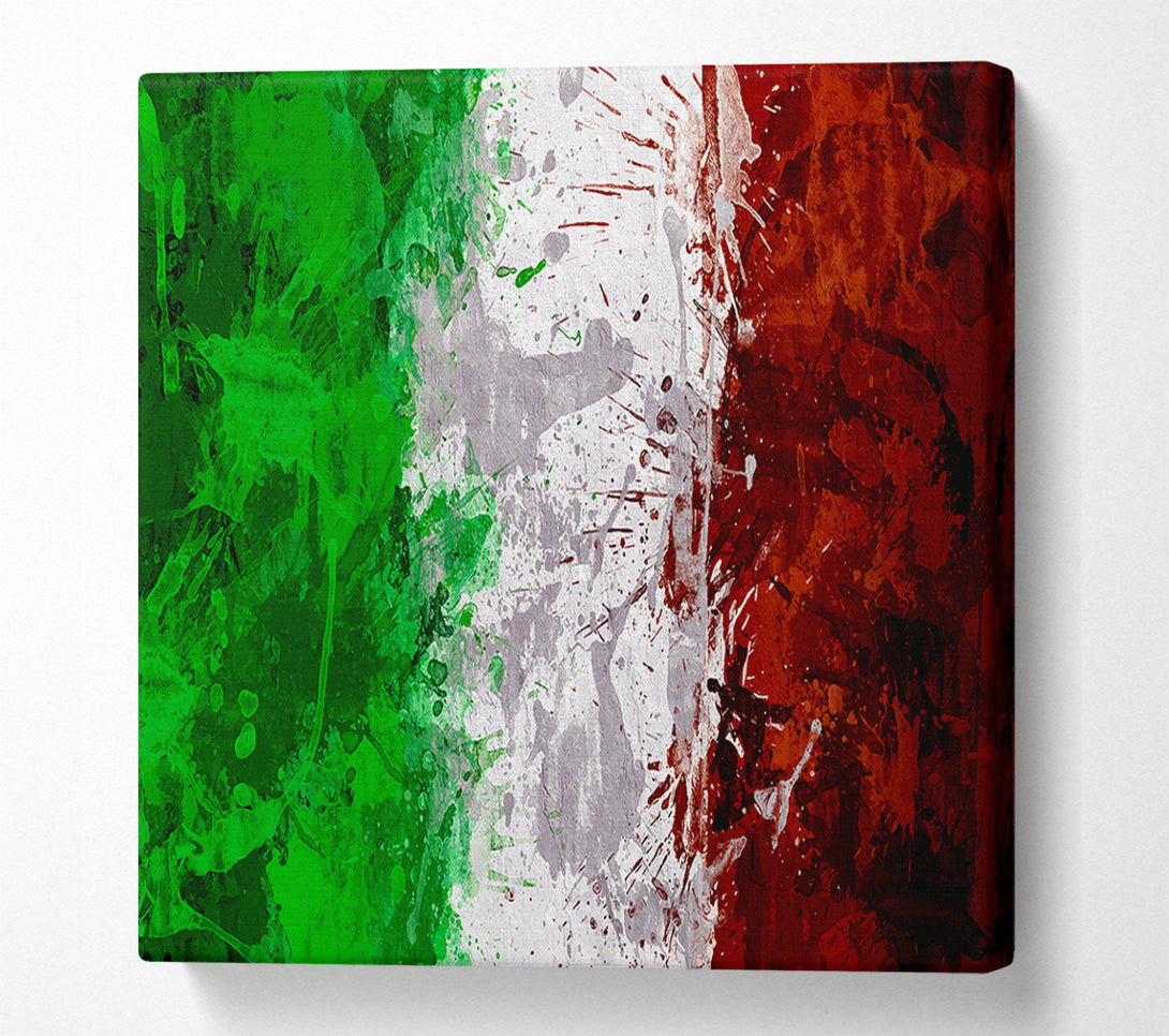  A Canvas Print of Grunge Flag Of Italy Canvas Print
