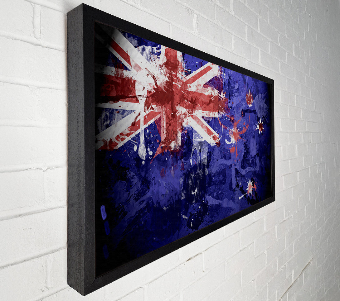  A Canvas Print of New Zealand Flag Grunge Canvas Print