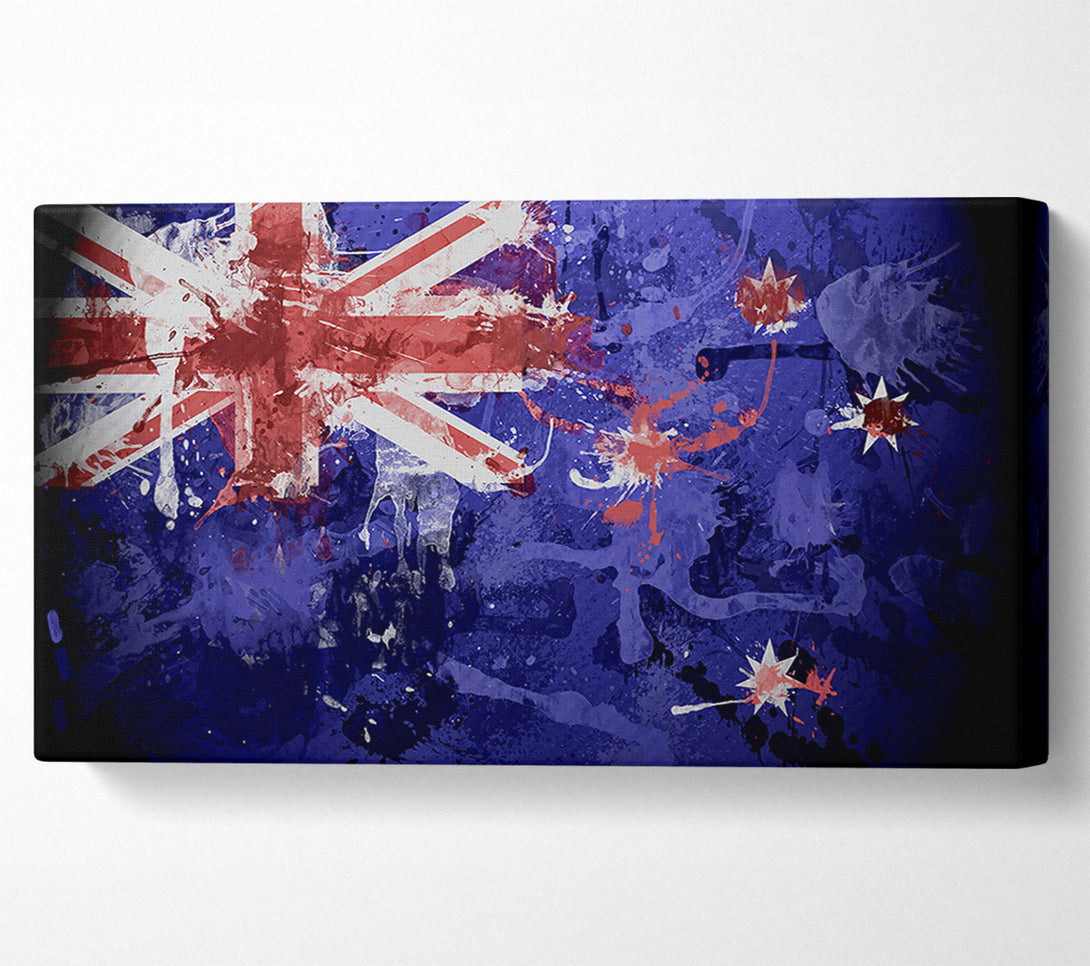  A Canvas Print of New Zealand Flag Grunge Canvas Print
