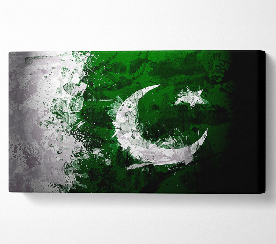  A Canvas Print of Pakistan Flag Grunge Canvas Art