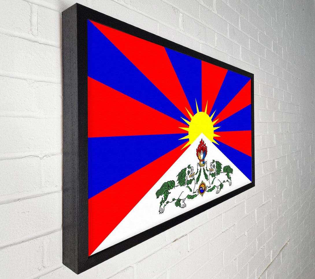  A Canvas Print of Tibetan Flag Canvas Wall Art