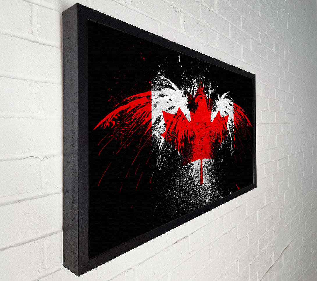  A Canvas Print of Canadian Eagle Flag Canvas Wall Art