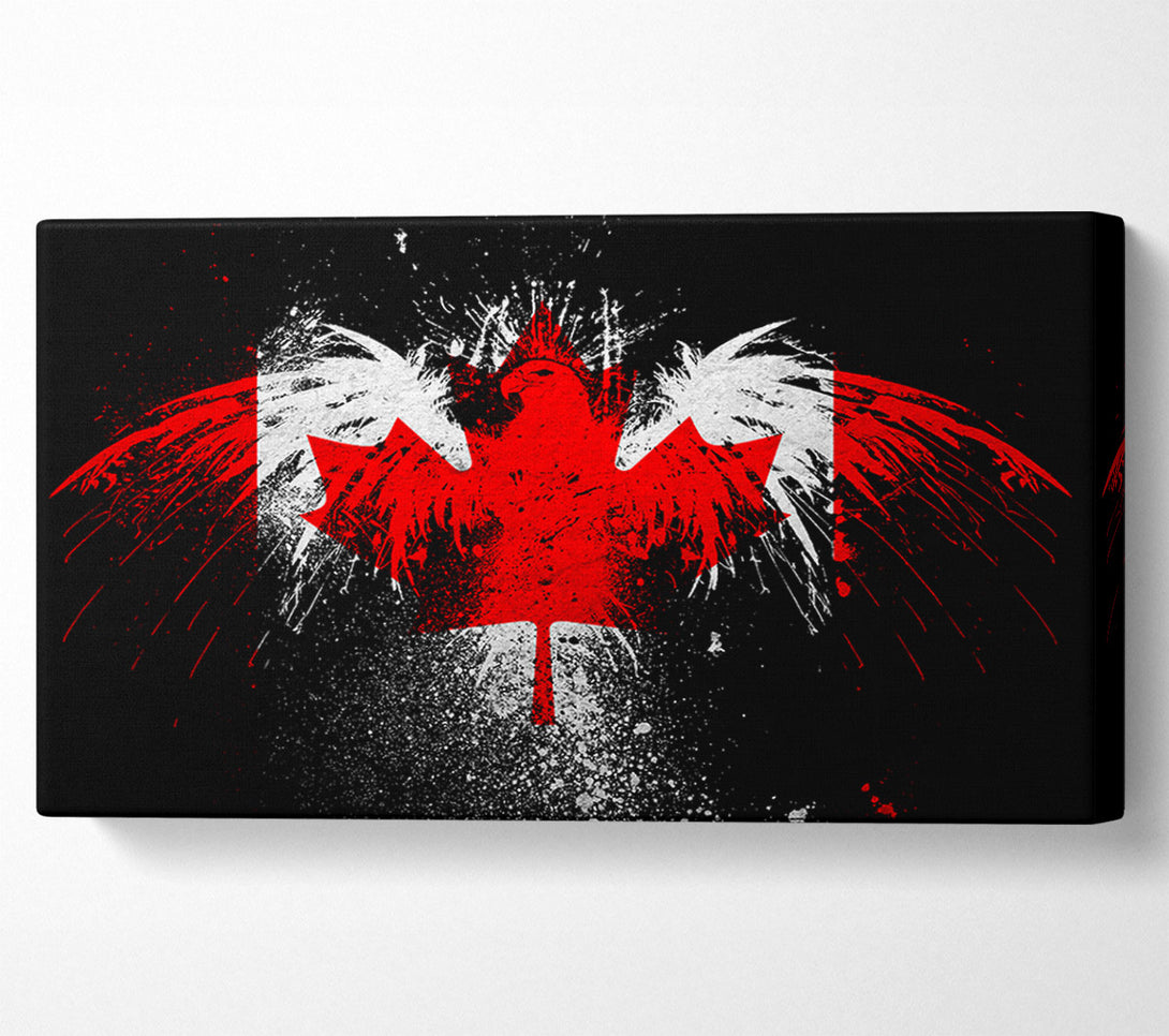  A Canvas Print of Canadian Eagle Flag Canvas Wall Art