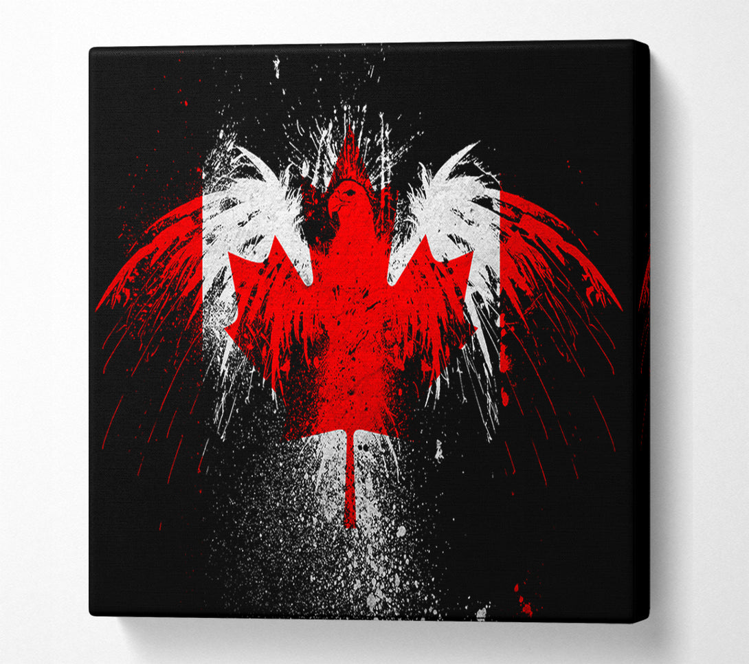  A Canvas Print of Canadian Eagle Flag Canvas Wall Art
