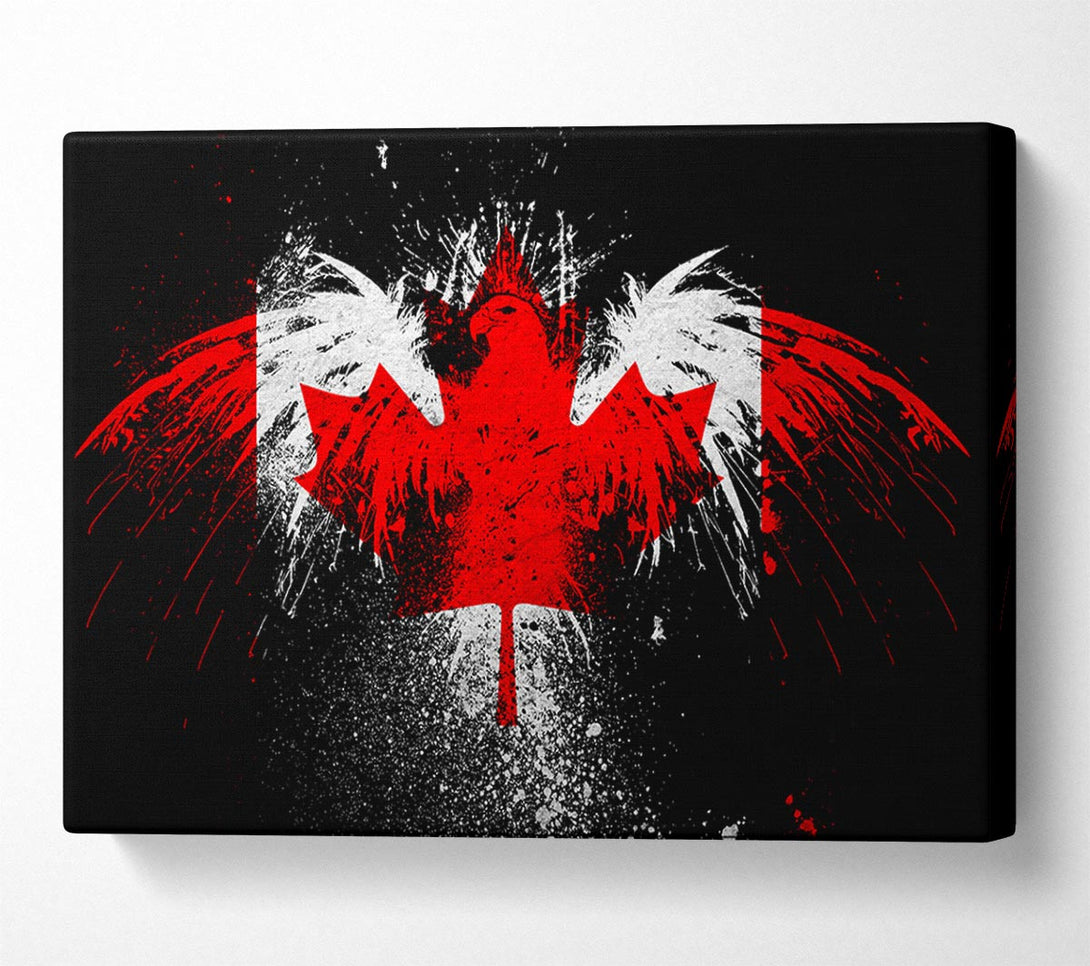  A Canvas Print of Canadian Eagle Flag Canvas Wall Art