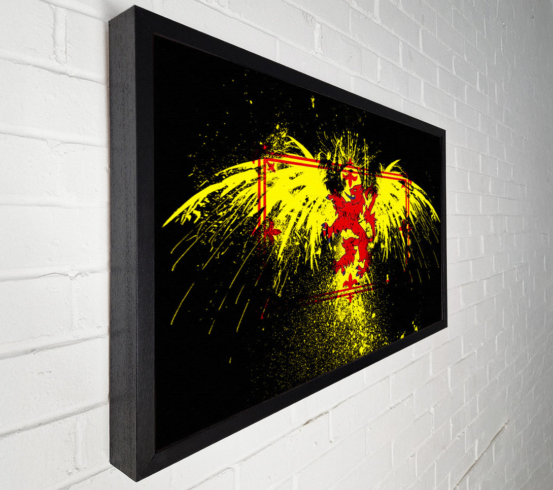  A Canvas Print of Welsh Flag Eagle Canvas Art