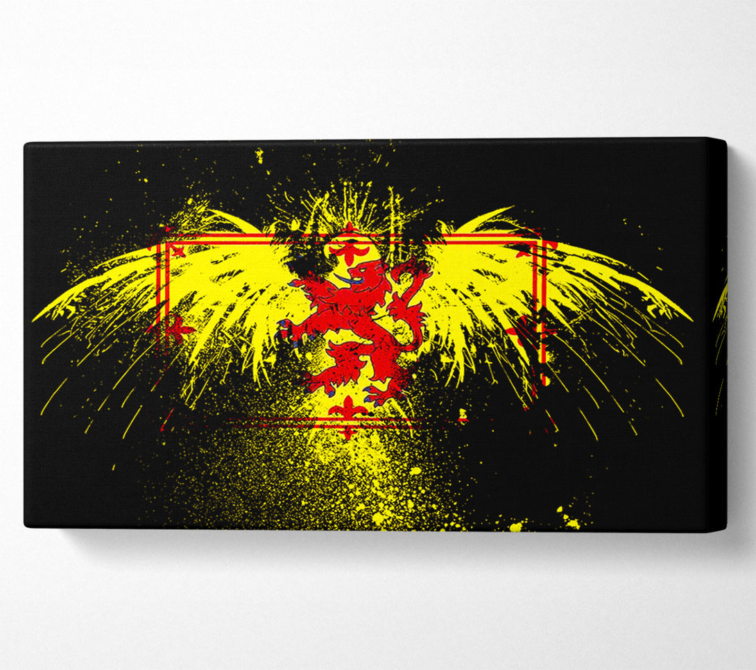  A Canvas Print of Welsh Flag Eagle Canvas Art