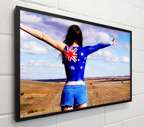 Australian Flag Woman