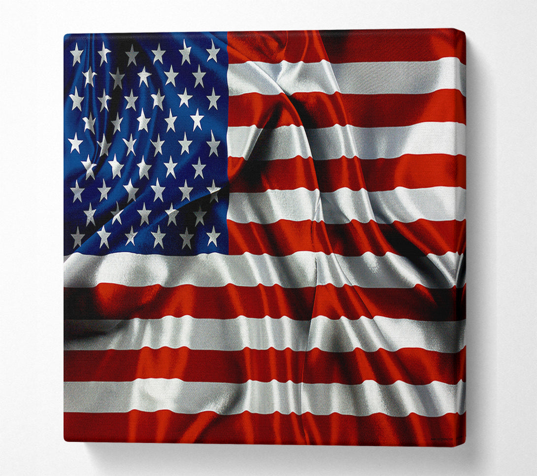  A Canvas Print of American Usa Flag Canvas Art