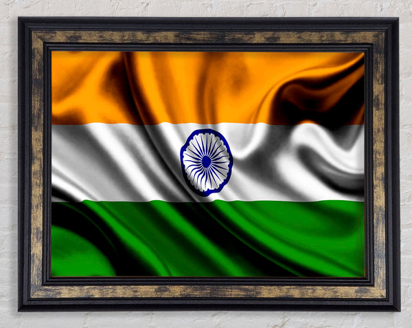 Indian Flag Framed Print