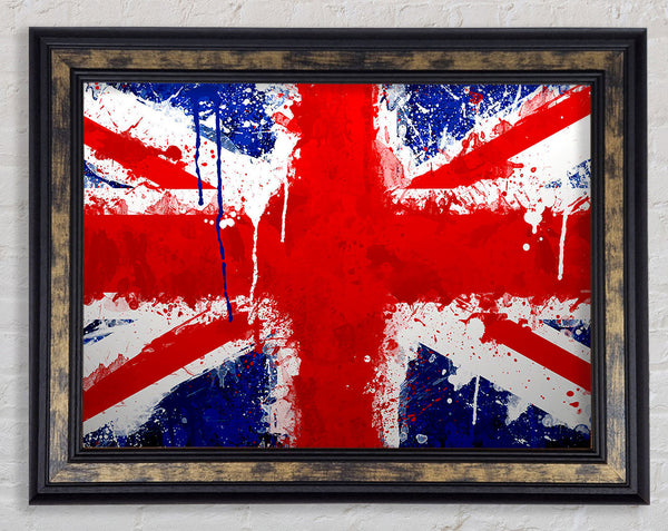 Uk Flag Framed Print