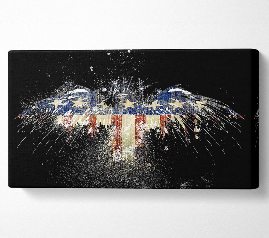  A Canvas Print of American Flag Eagle Canvas Wall Art