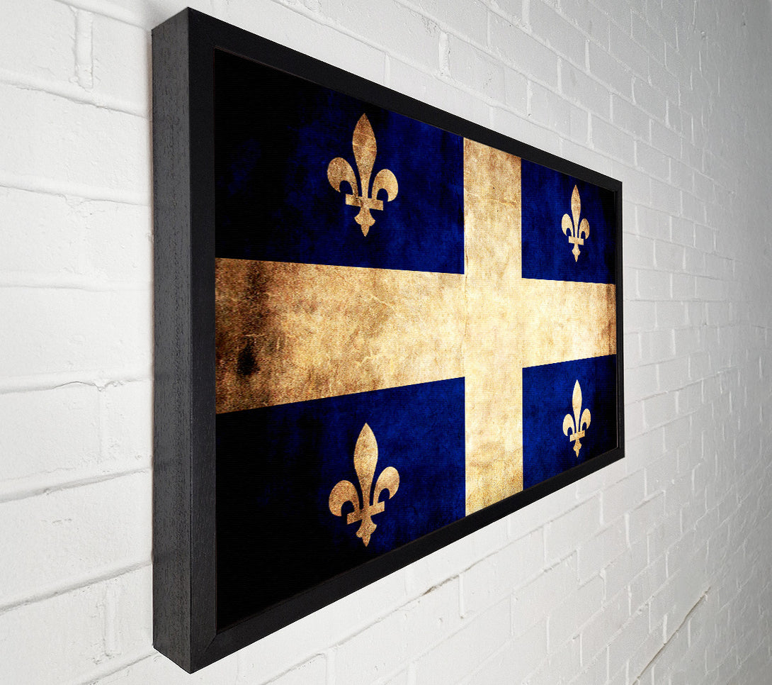  A Canvas Print of Canada Quebec Flag Canvas Print