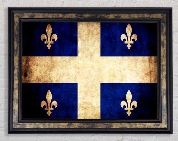 Canada Quebec Flag Framed Print