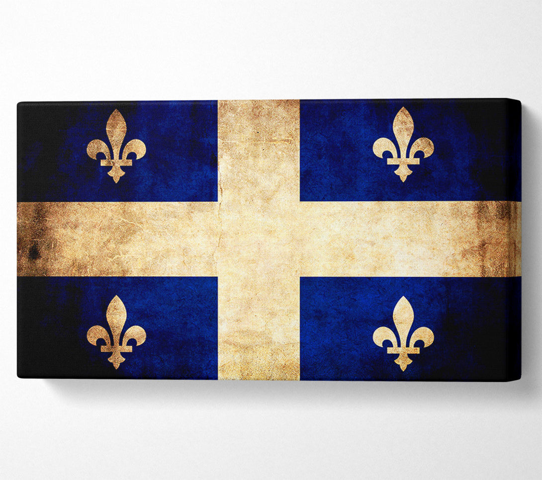  A Canvas Print of Canada Quebec Flag Canvas Print