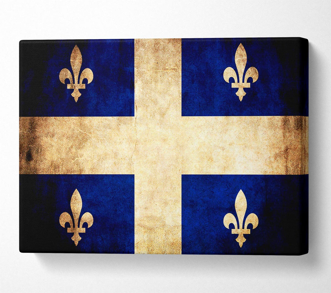  A Canvas Print of Canada Quebec Flag Canvas Print