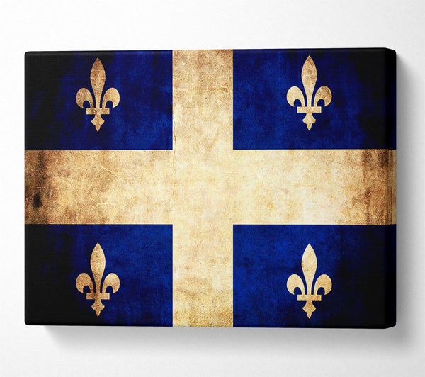  A Canvas Print of Canada Quebec Flag Canvas Print