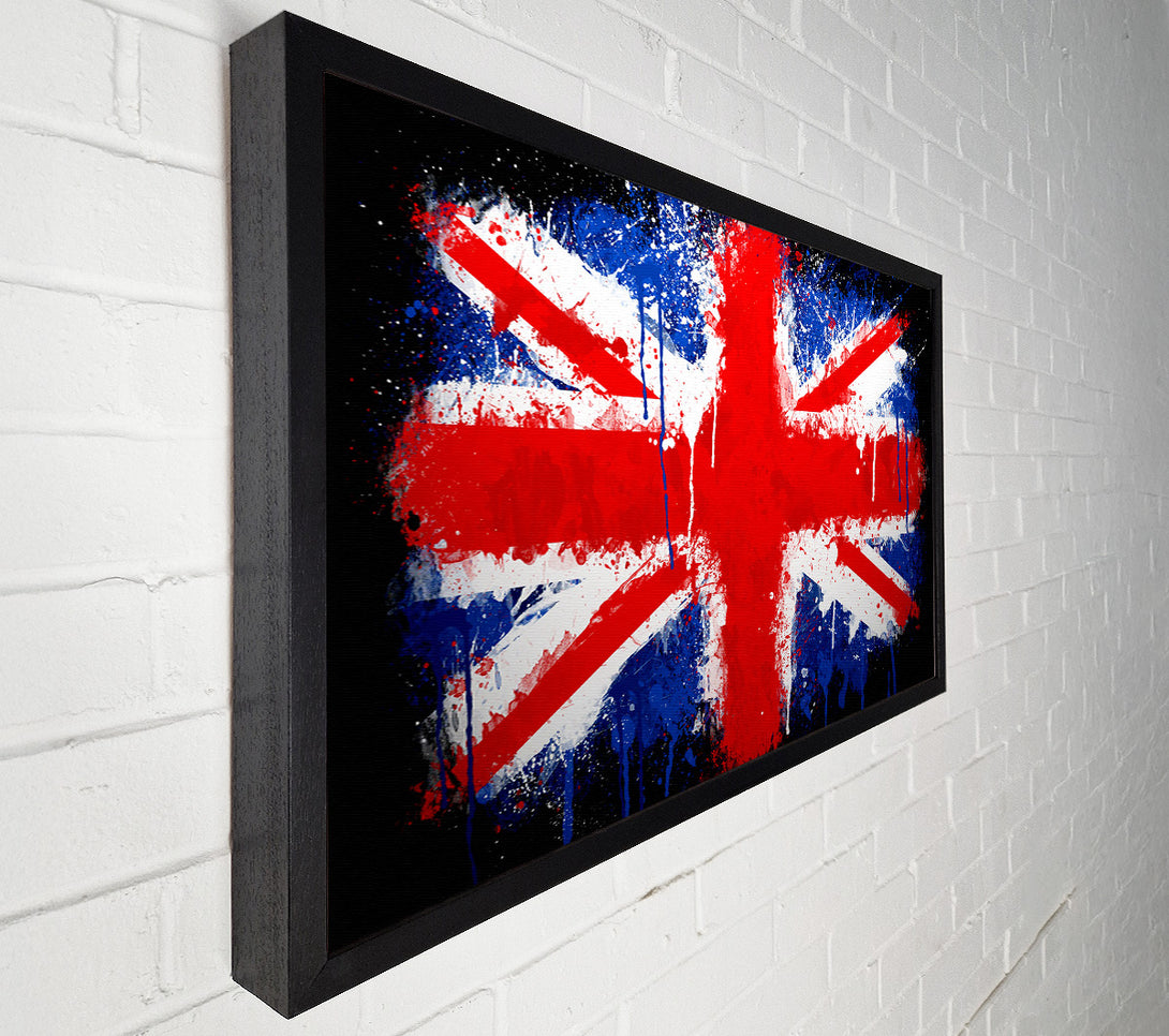  A Canvas Print of Grunge Flag Uk Canvas Print