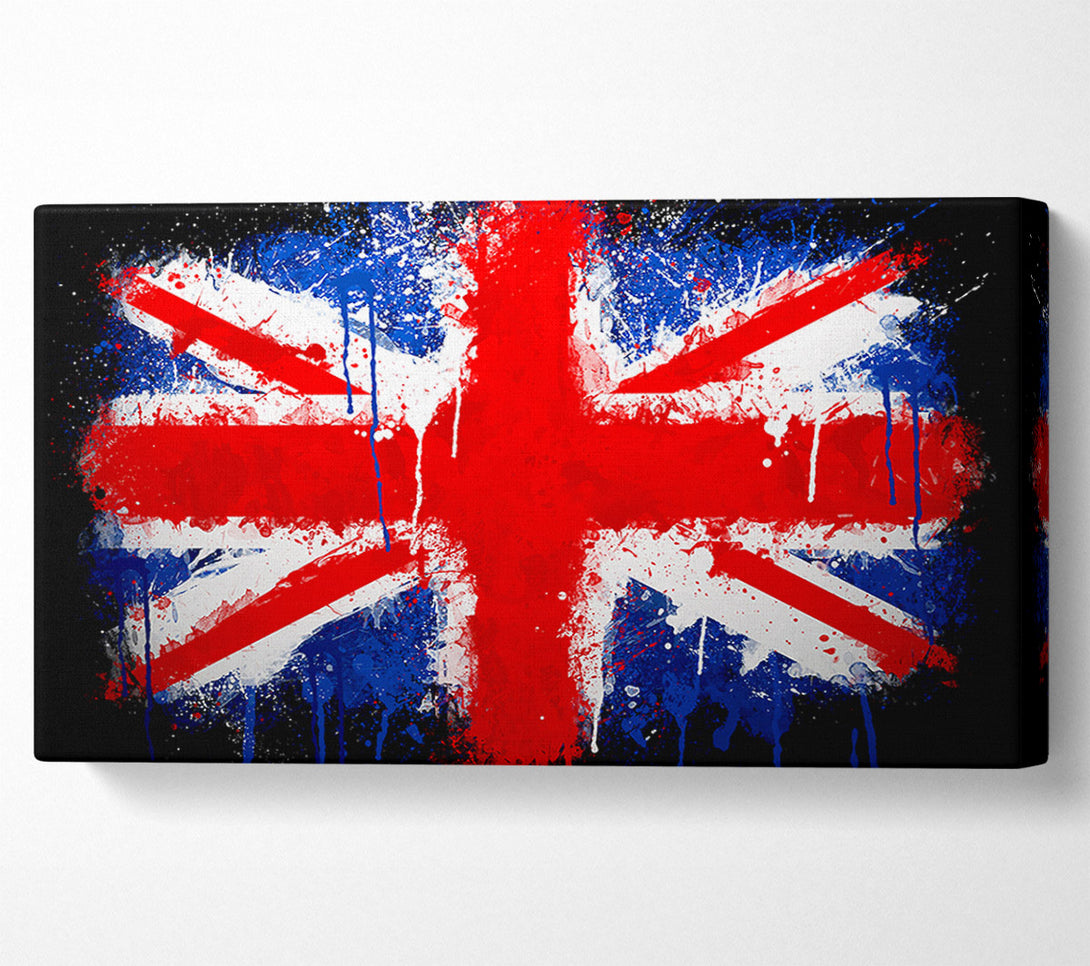  A Canvas Print of Grunge Flag Uk Canvas Print