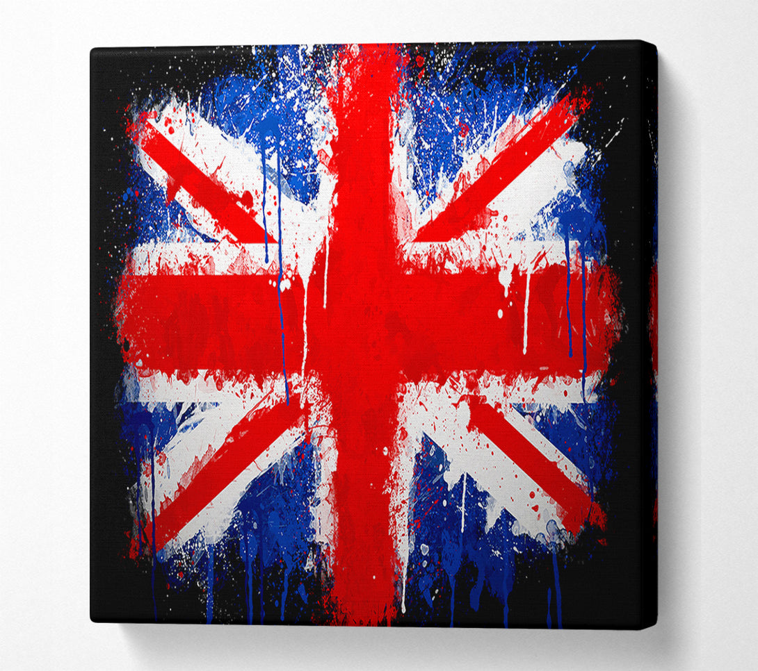  A Canvas Print of Grunge Flag Uk Canvas Print