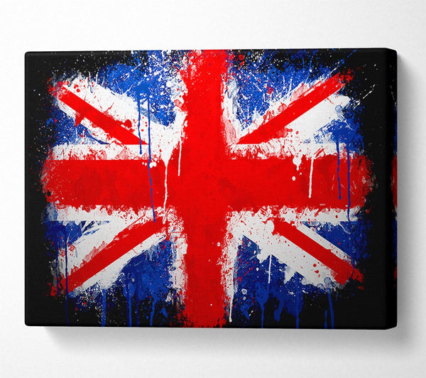  A Canvas Print of Grunge Flag Uk Canvas Print