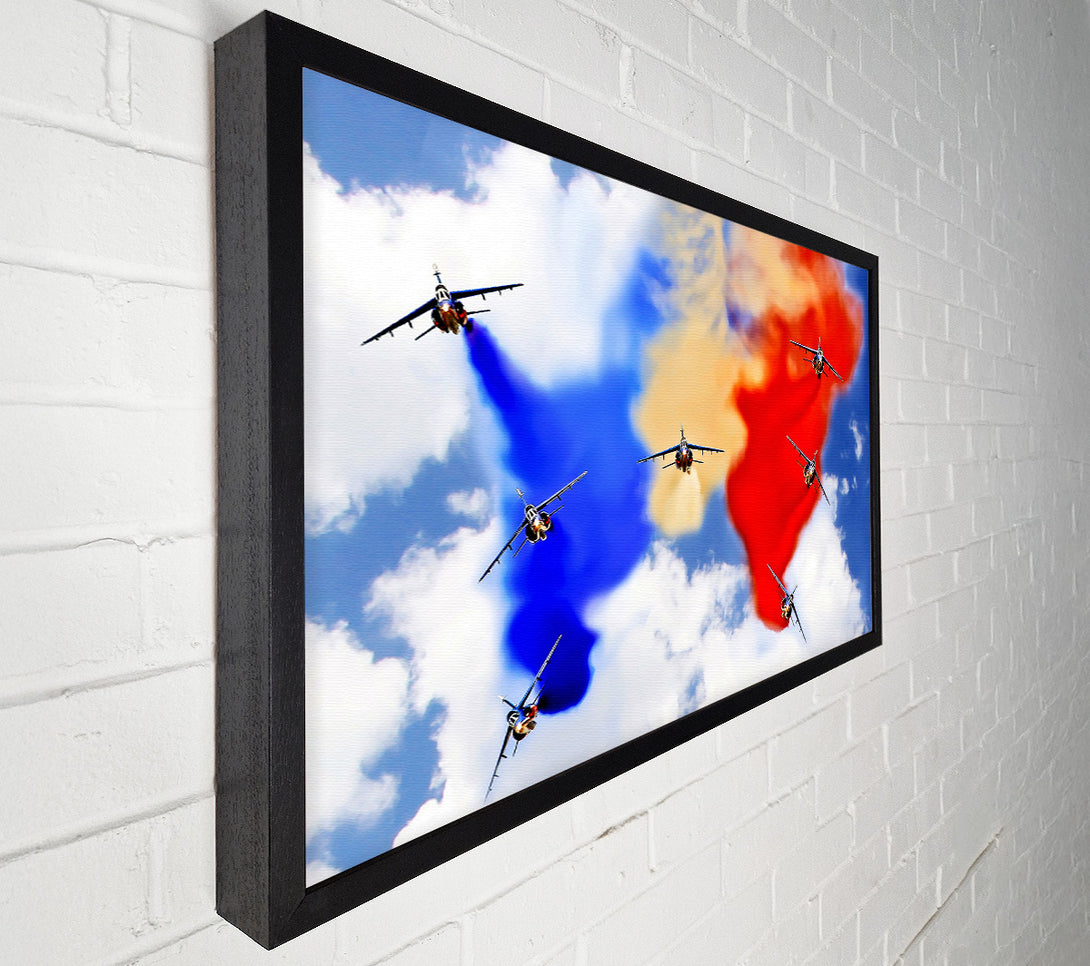  A Canvas Print of French Airshow Colours Canvas Wall Art
