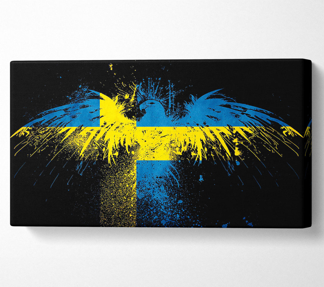  A Canvas Print of Swedish Flag Eagle Canvas Print