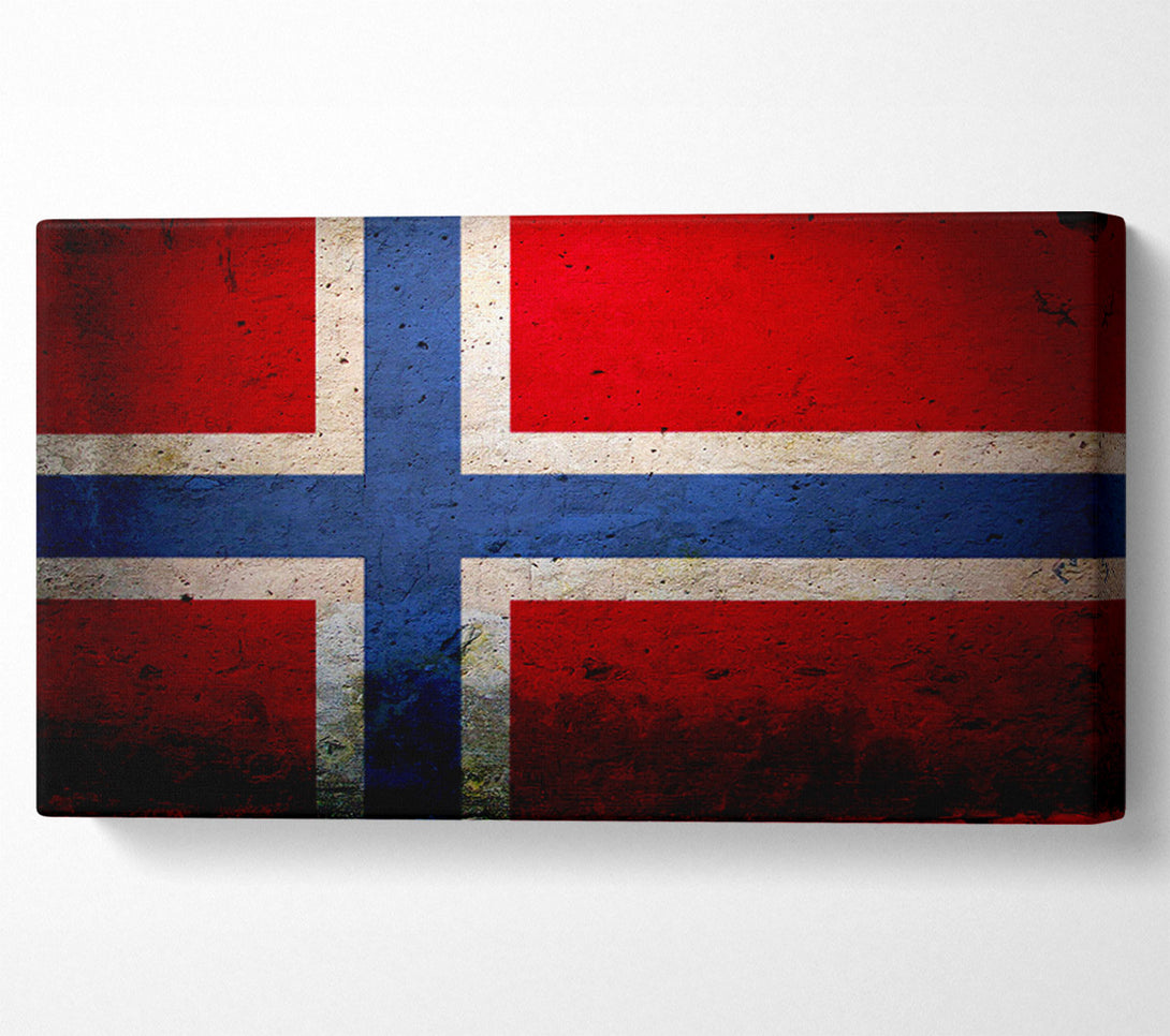  A Canvas Print of Norway Flag Canvas Art