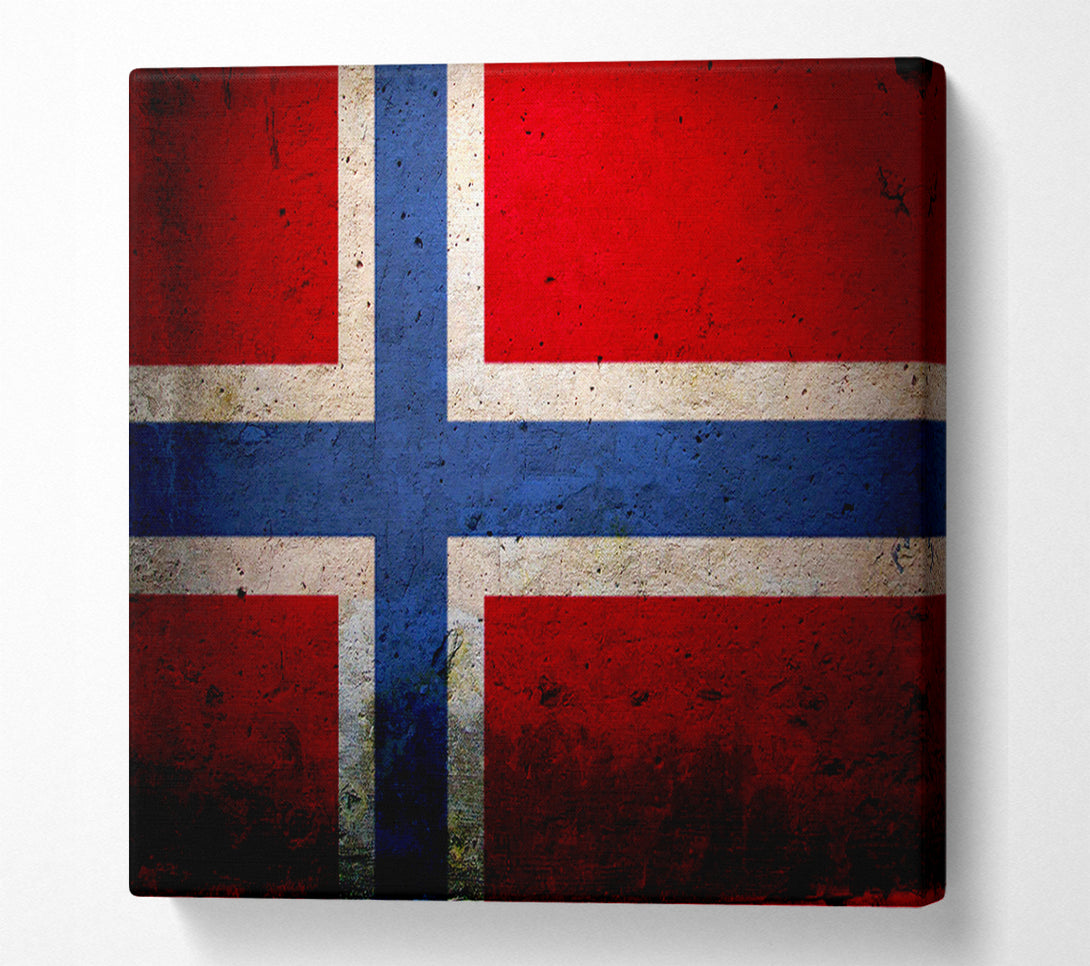  A Canvas Print of Norway Flag Canvas Art