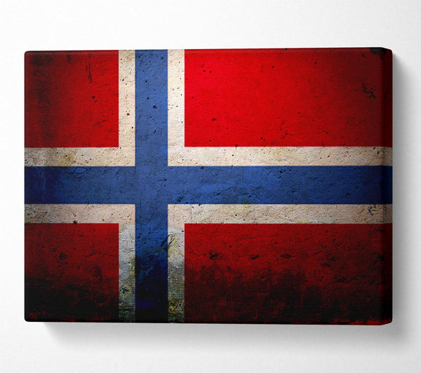  A Canvas Print of Norway Flag Canvas Art