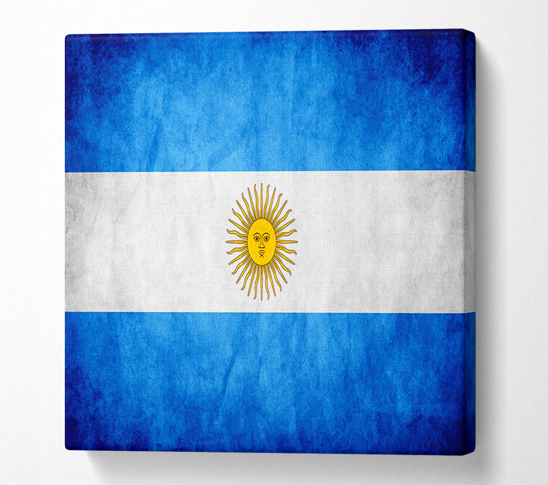  A Canvas Print of Argentina Flag Canvas Wall Art
