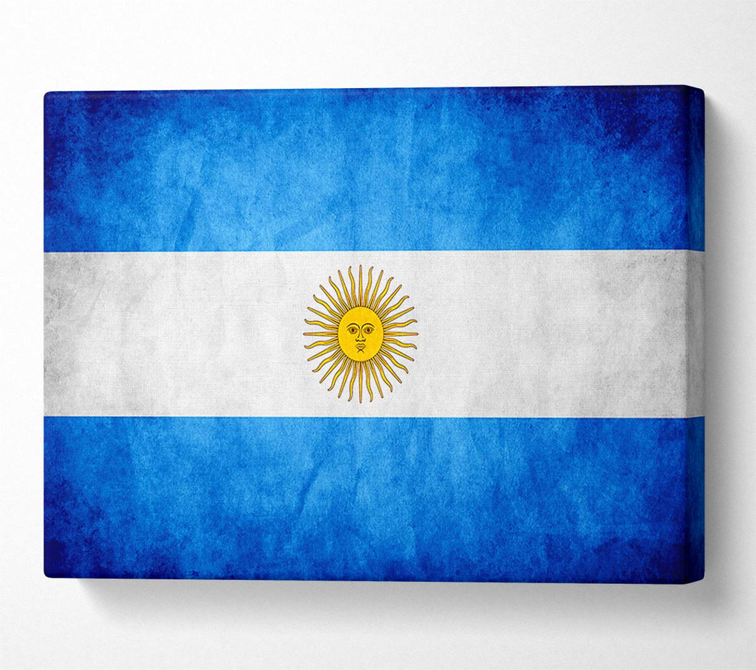  A Canvas Print of Argentina Flag Canvas Wall Art