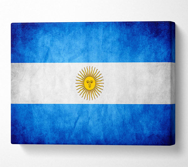  A Canvas Print of Argentina Flag Canvas Wall Art