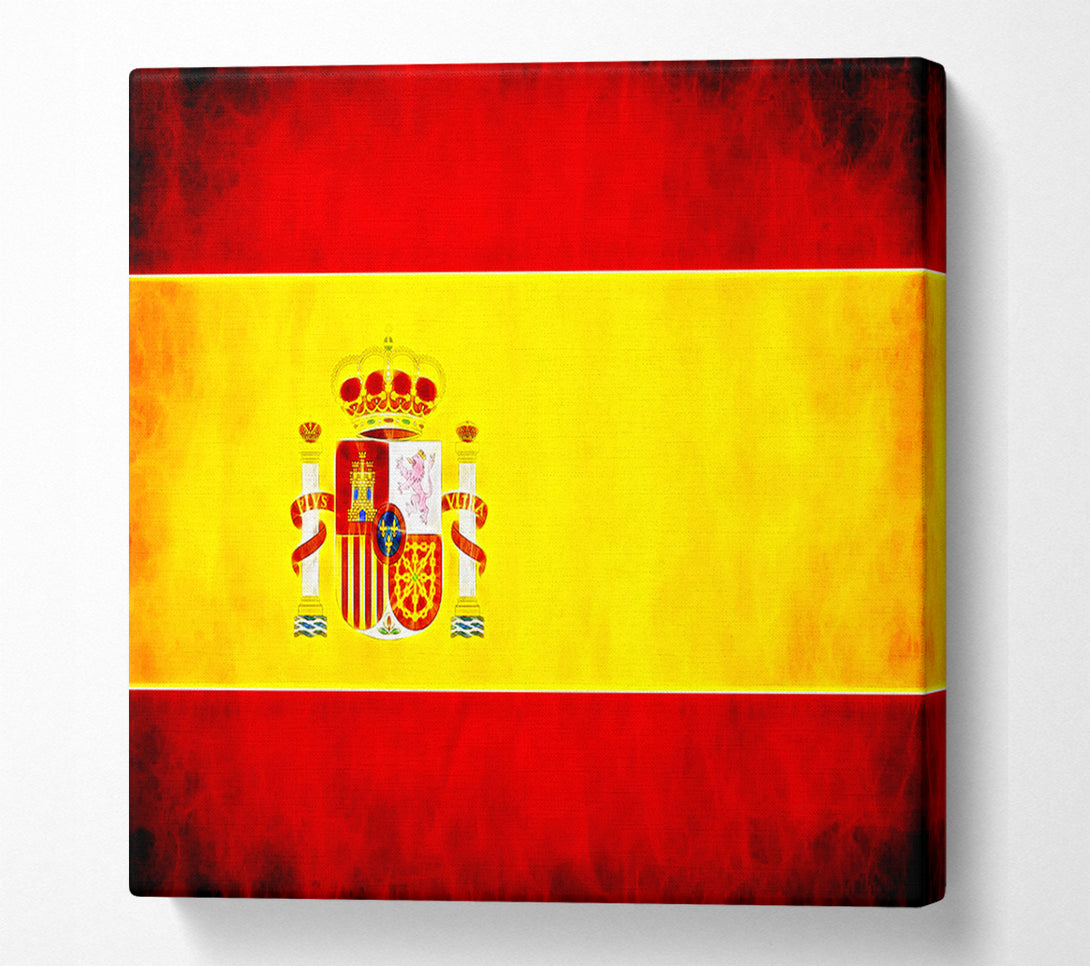  A Canvas Print of Spanish Flag Canvas Wall Art