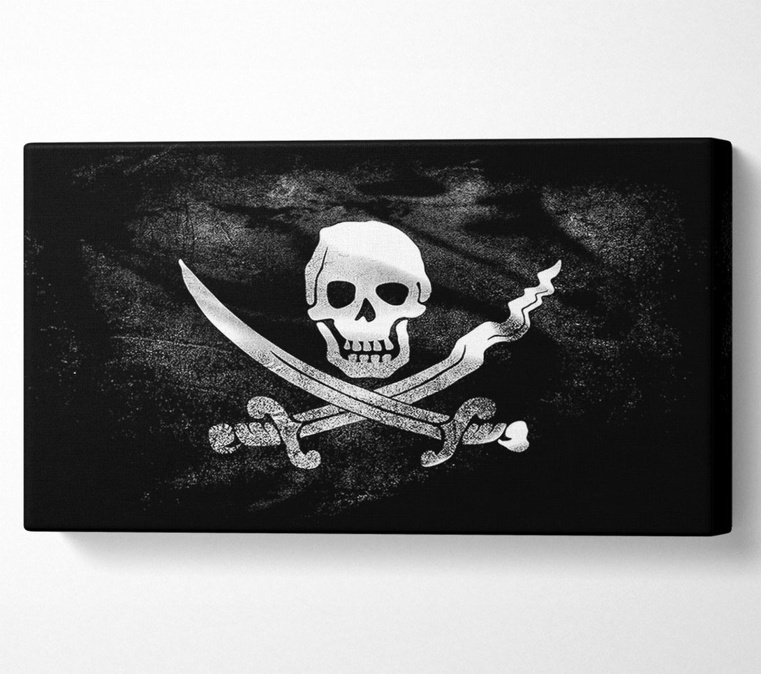  A Canvas Print of Skull And Crossbone Canvas Wall Art