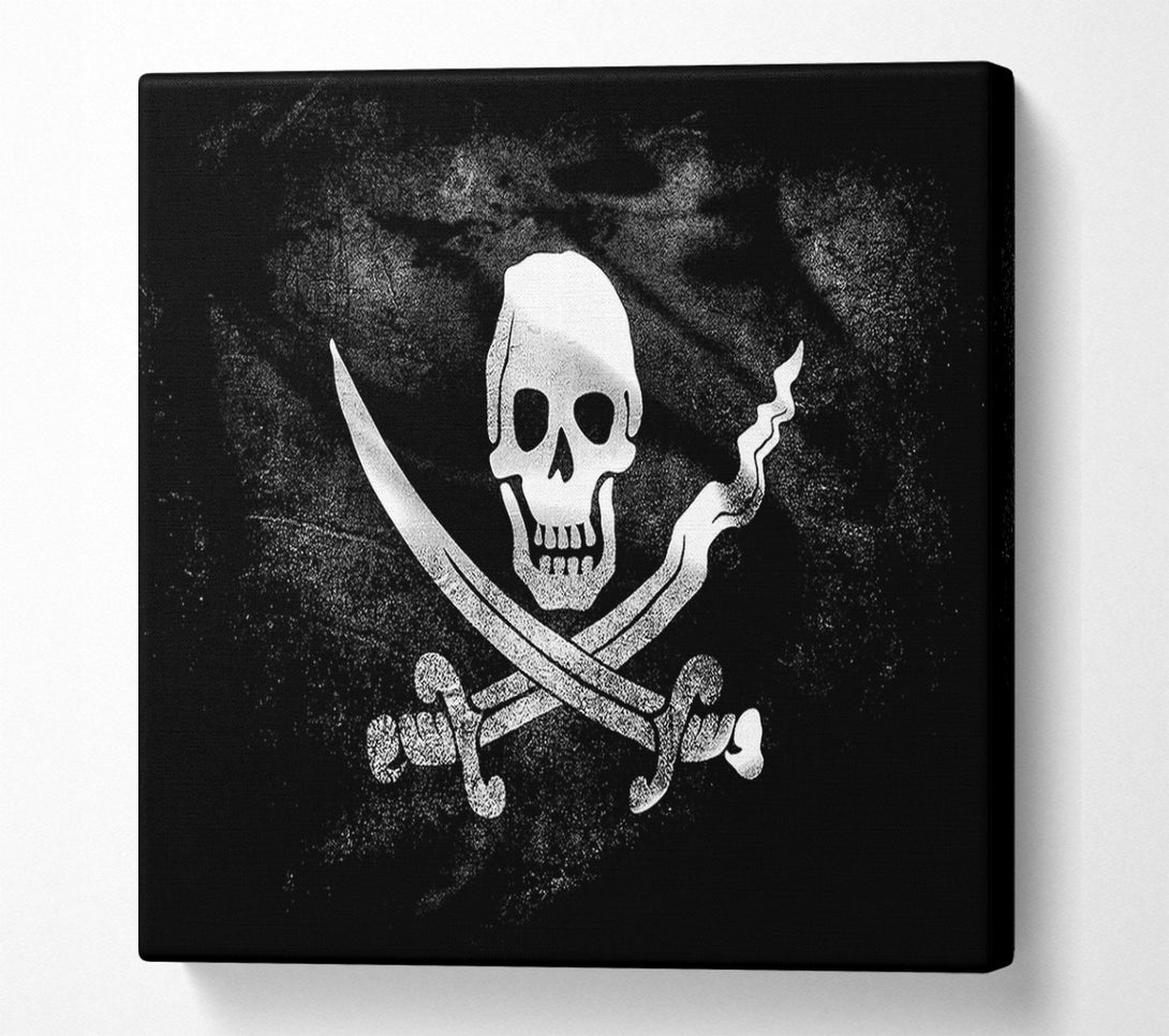  A Canvas Print of Skull And Crossbone Canvas Wall Art