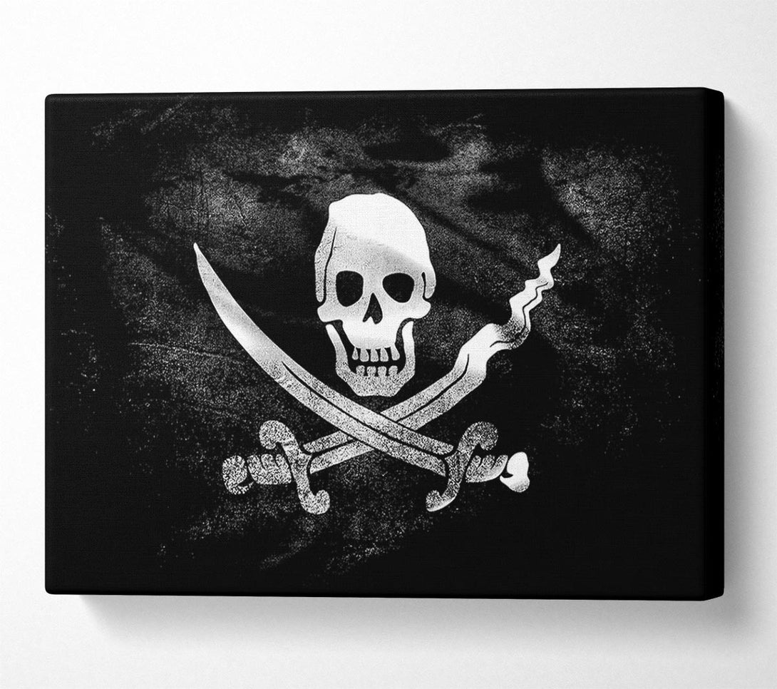  A Canvas Print of Skull And Crossbone Canvas Wall Art