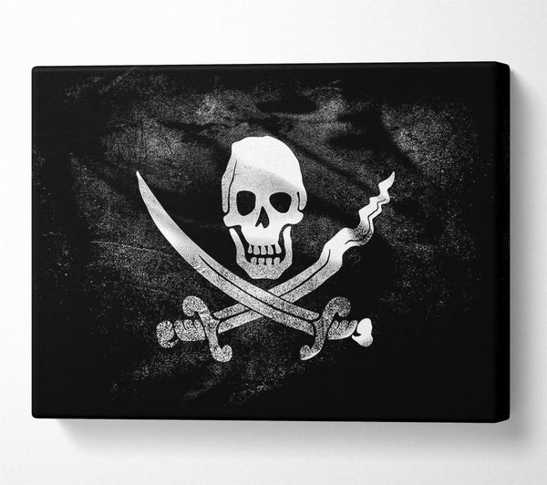  A Canvas Print of Skull And Crossbone Canvas Wall Art